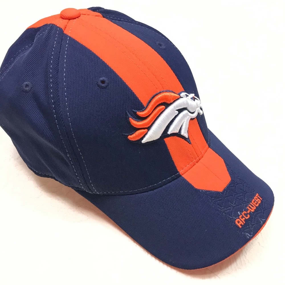 NFL REEBOK NAVY ORANGE DENVER BRONCOS CAP